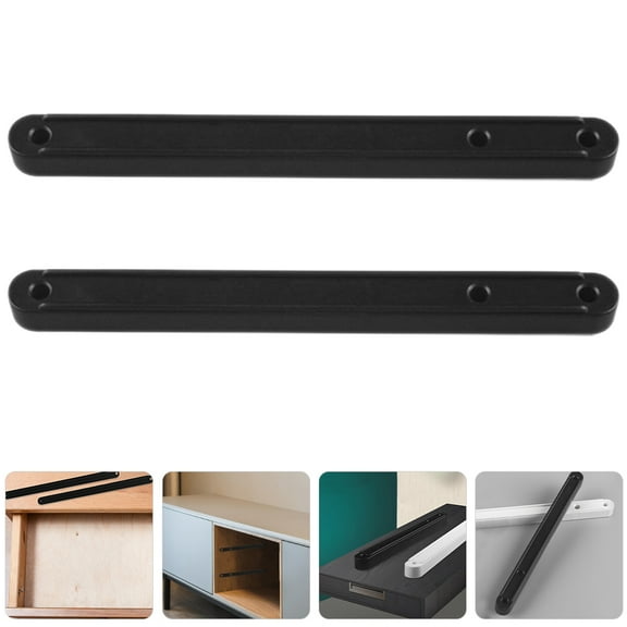 OFFIGAM 2-Pack Black Furniture Drawer Slides Side Mount Drawer Glides Smooth Multi-Functional Hardware