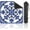 Color2, variant on Mahjong Mat 31.5" x 31.5" Blue Floral Tile Decorative Swirls Intricate Detailing Non-Slip Noise Reduction Mahjong Tiles Table Cover for Dominoes Poker Card Board and Tile Games Gift