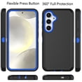 thumbnail image 2 of Galaxy S24 Case, Defender Phone Case For Samsung Galaxy S24 6.2",Takfox Heavy Duty Shockproof Rugged Rubber Full Body Protective, 3 in 1 Hybrid Bumper Hard Cover (Blue), 2 of 8