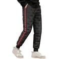 thumbnail image 5 of comerut Autumn Winter Down Pants Elastic Waist Drawstring Solid Color Thickened Warm Pants Windproof Snow Warm Cotton Pants, 5 of 8