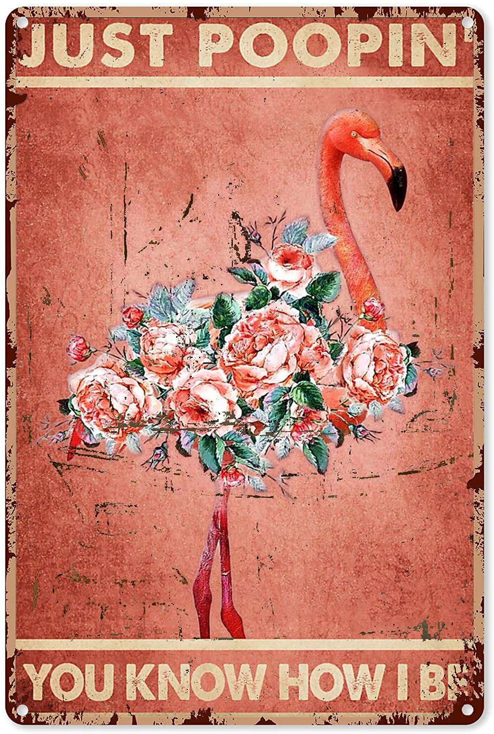 Funny Flamingo Gifts Just A Girl Who Loves Flamingos and Beaches Tin Sign  Decoration Vintage Chic Metal Poster Wall Decor Art Gift for Party Bathroom  Bedroom 12x8 inch - Walmart.com