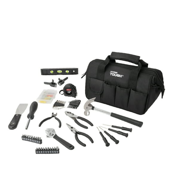 Hyper Tough 89-Piece Black Household Tool Set