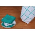 thumbnail image 3 of AMOUR INFINI Terry Kitchen Towels Fast Absorbing Quick Dry Dish Rags with Hanging Loop Pack of 4 Premium Terry Kitchen Towels Cleaning and Drying Dish (16 x 26 Inches - Teal), 3 of 7