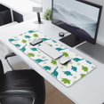thumbnail image 2 of Long Mouse Pads for Desk,White Dinosaurs Silhouette Pattern Desk Mats on Top Of Desks, Desk Mouse Pad Extra Large with 3mm Non-Slip Base and Stitched Edge for Gaming,Office,Work,Home 31.5"x11.8", 2 of 6