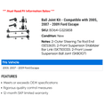 thumbnail image 2 of Ball Joint Kit - Compatible with 2005, 2007 - 2009 Ford Escape 2008, 2 of 2