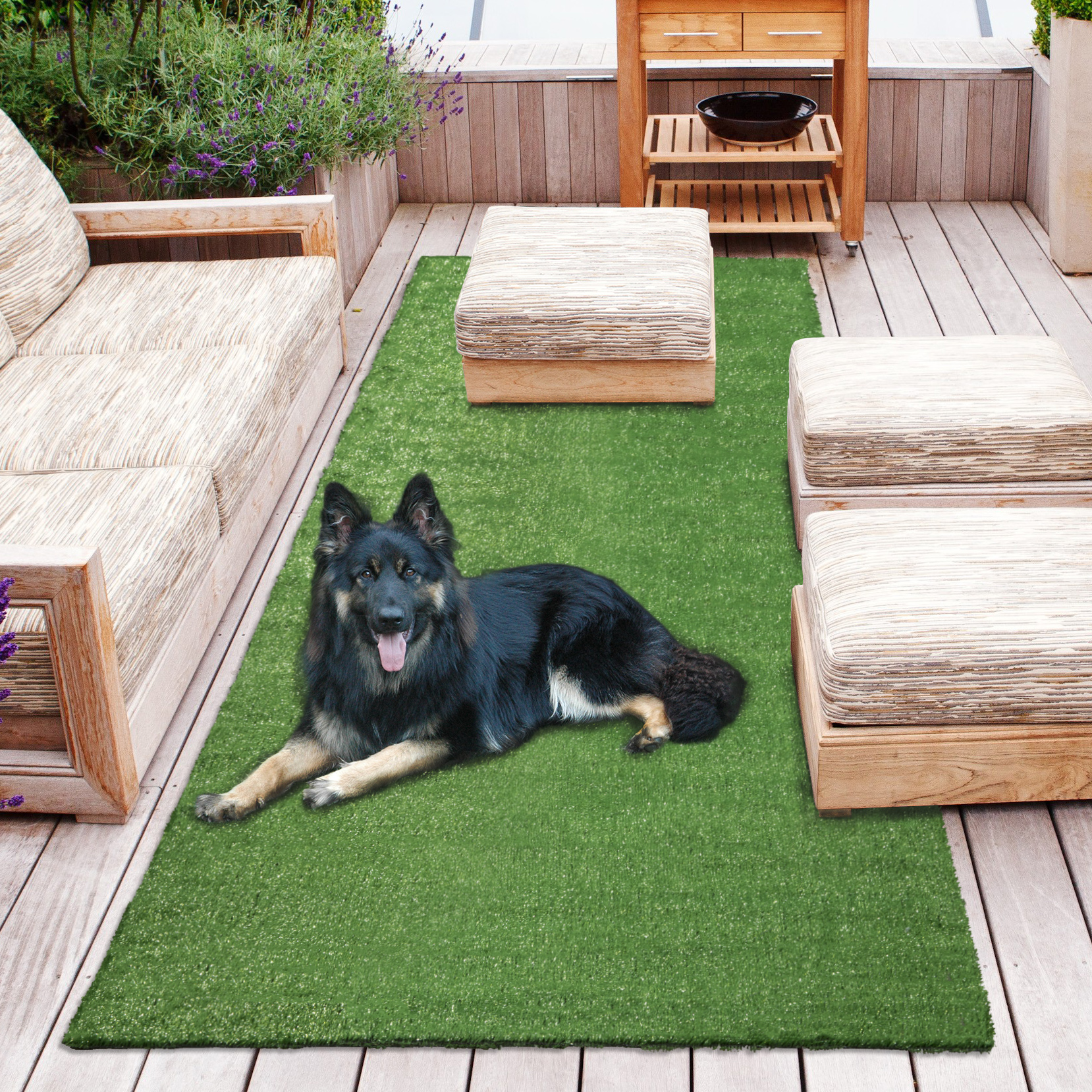 Sweet Home Meadowland Artificial Grass Indoor/Outdoor Area Rug