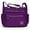 Purple, variant on Spencer Waterproof Nylon Crossbody Handbag Large Capacity Messenger Satchel Shoulder Bag for Women Girls (Purple)