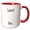 Red/White, variant on 3drose, Lumos and Nox - Meaning Light and Dark Night or Darkness - on or Off - White with Black Writing Text, 11oz Mug