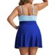 thumbnail image 2 of Vestido de baño Hanna Nikole para mujer, talla grande, azul claro+azul real, 2 of 6