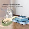 YiaNXan 2in1 Cat Litter Shovel Kitten Poop Collection Box Pet Litter
