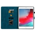 thumbnail image 5 of Case iPad 5th/6th/Pro 9.7 2016/2017/2018, Flower Pattern PU Leather Multi-Angle Viewing Stand Shockproof Flip Case with Card Slot, Magnetic Clasp, Pencil Slot, Auto Sleep/Wake, Darkblue, 5 of 11