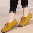 thumbnail image 6 of Big Size Women's Casual Loafers Slip On Leather Shoes Lightweight Casual Walking Shoes Female Moccasins Classic Penny Loafer Flats Boat Shoes, 6 of 9