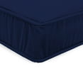thumbnail image 2 of Jordan Manufacturing 22.5" x 22.5" Canvas Navy Solid Square Outdoor Deep Seat Cushion with Ties and Welt, 2 of 8