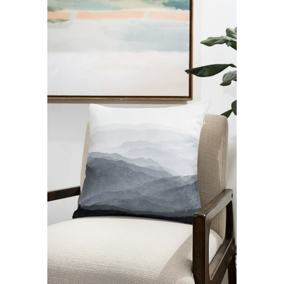 Ada Home Decor Decorative Square Throw Pillow 16" x 16", Mountains Printed