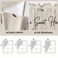 thumbnail image 5 of Rabbits Pine Cone Swag Valances for Windows 2 Pack, Kitchen Window Curtains 36 Inch Length, Sweet Home Texture Rustic Leaf Retro Beige Privacy Swag Curtains for Living Room/Bathroom 36"x36", 5 of 8