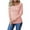 Light Pink, variant on Ribbed Button Down Casual Tops Womens Long Sleeve Henley T-shirts