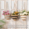 thumbnail image 7 of Nkmbld Hanging Flower Pots for Outside, Self-Watering Woven Hanging Basket with Soft Cord for Home Garden Porch Balcony Patio Decor, 7 of 7