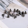 thumbnail image 4 of YLSHRF Rivet,50 Set 8mm Pure Copper Flat Head Rivets Leather Strap Screws Kit For Notebook Binding, 4 of 8