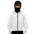 thumbnail image 2 of Winter Hoodie Hoodie With Built In Balaclava Oversized Full Zipper Hooded Sweatshirt Jacket, 2 of 5
