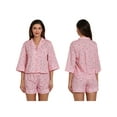 thumbnail image 2 of Michellecmm Mommy and Me Summer Pajamas Set Bunny Print Half Sleeves Tops with Shorts Mom Daughter Sleepwear, 2 of 9