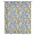thumbnail image 2 of Lemon Tree Birds Sheer Curtains 72 Inches Long, Green Botanical Blue Floral Light Filering Curtains, Breathable Simi Curtain Privacy Drapes for Living Room Bedroom Lightweight Window Treatment, 2 of 9