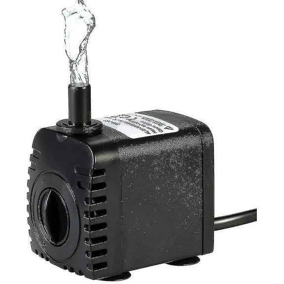 Submersible Water Pump, 600l h 8w Water Pump, For Aquarium Tabletop Fountains, Pond Water Gardens And Hydroponic Systems, With 2 Nozzles, Ac220 240v
