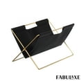 thumbnail image 6 of Fabulaxe 9-In Foldable Magazine Rack, Book Basket, Farmhouse Letter Organizer, File Holder – for Living Rooms and Home Offices - Ideal as Office Desk Accessories, Desk Organizer and Newspaper holder, 6 of 7