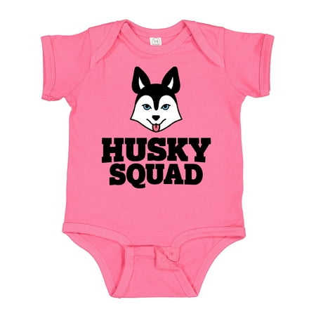 

Inktastic Dog Husky Squad Gift Baby Boy or Baby Girl Bodysuit