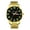 Black Gold, variant on Large Dial Men's Digital Quartz Watch with Solid Strap - Elderly Wristwatch, Steel Band, Chinese-English Dual Calendar, Waterproof