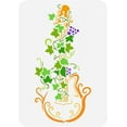 thumbnail image 2 of 1Pc Reusable Guitar with Vine Painting Template DIY Craft Guitar with Ivy Stencil for Painting, 2 of 9