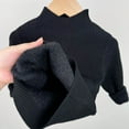 thumbnail image 5 of Loopsun Kids Winter Tops, Toddler Girls Long Sleeve T Shirts, Kids Casual Solid High Neck Long Sleeve Fleece Knit Shirts Warm Top Black, 9-10Years, 5 of 5