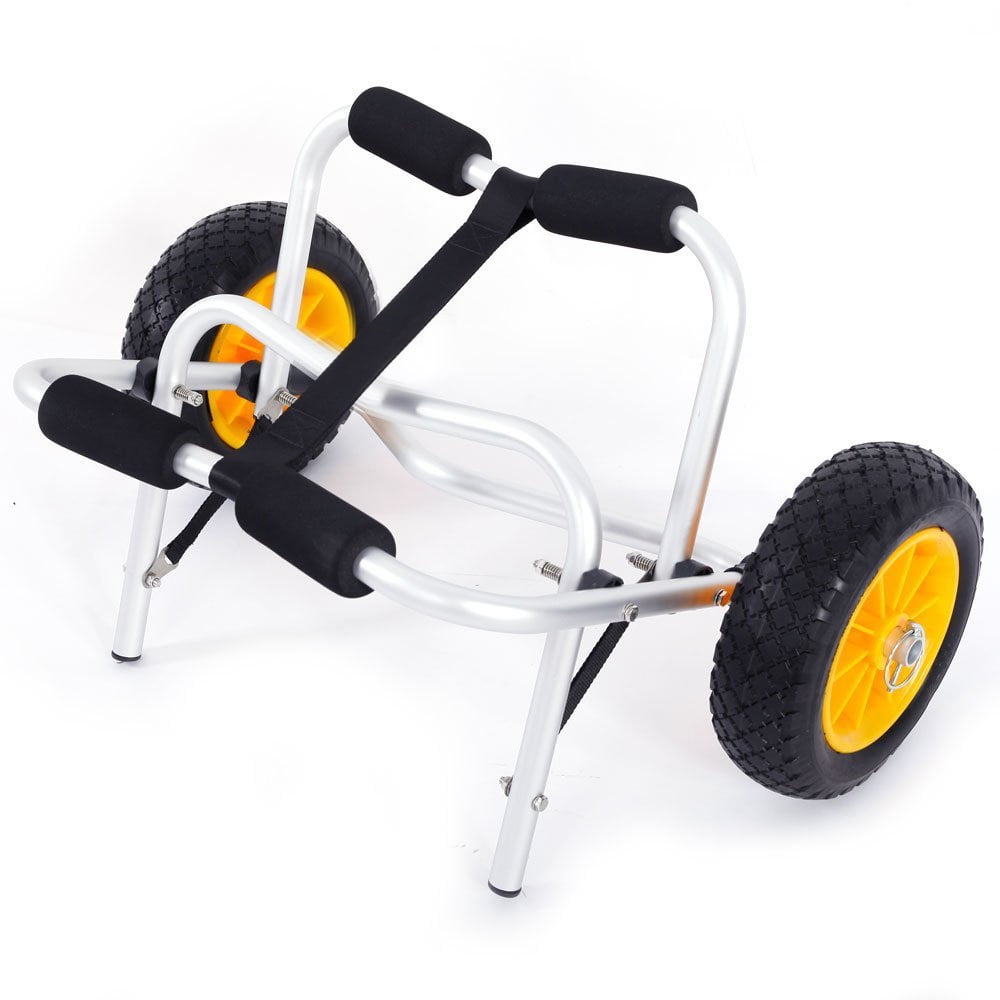 Kayak Canoe Trolley Cart Carrier Dolly Trailer Spring Loaded Stand Wheels New UK 