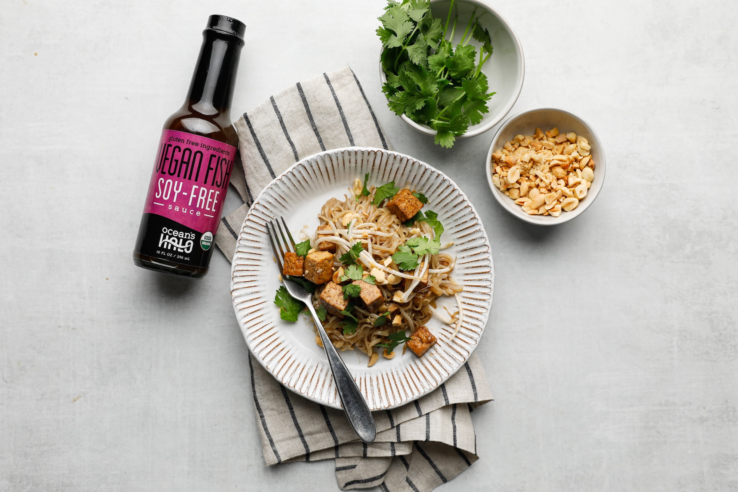 (2 pack) Ocean's Halo, Organic Fish Sauce, Soy-Free, Vegan, 10oz Bottle