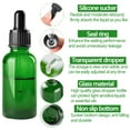 thumbnail image 5 of 12pcs Green Dropper Glass Bottle,Small Glass Bottles with Eye Dropper for Essential Oils or More Liquids, 5 of 7