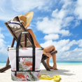 thumbnail image 4 of Bolsa De Picnic, Compartimento De Nevera De Malla Con Cremallera, Bolsa De Playa Cerrada, Bolsa De Picnic, Bolsa De Refrigeración Para Exteriores, Verano, Camping, Picnic Eigraketly OD015739-01, 4 of 6