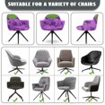 thumbnail image 6 of Xixirimido Grape Pattern Swivel Office Armchair Cover Stretch Computer Desk Chair Slipcover Mid Back Accent Dining Chair Covers Non-slip for Home Living Room, 6 of 7