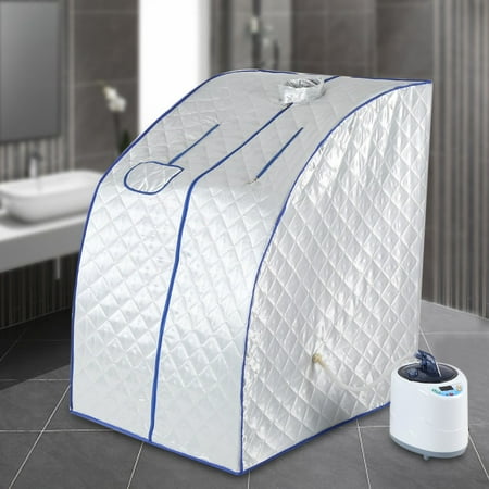 Yosoo Portable 2l Steam Sauna Spa With Chair And Foot Massager Space Saver Home Tent Pot Machine Slimming Weight Loss Therapy Spa Full Body Slimming