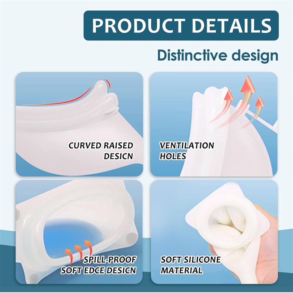 Duslogis Wearable Urine Collector with 1000ml & 2000ml Urine Collection Bags 1.5M Catheter and Dual Capacity Bags, Includes Breathable Cotton Pants Leak Proof Anti Reflux for Men Blue