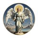 thumbnail image 2 of Belén Redondo de Madera con La Imagen de La Natividad y La Resurrección, Decoración Decorativa para Colgar En La Pared o para El Bautizo., 2 of 6