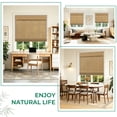 thumbnail image 5 of Allesin zen No Drill Cordless Bamboo Roman Shade, 20"W x 64"H, Brown, 5 of 9