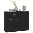 thumbnail image 2 of vidaXL Buffet Noir 88x30x70 cm Bois Reconstitué, 2 of 5
