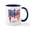 White/Navy Inside, variant on CafePress - Ultimate Warrior Usa Mug Mugs - 11 oz Ceramic Mug - Novelty Coffee Tea Cup
