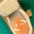 thumbnail image 4 of IUJSOY Platform Mules for Women Comfort Suede Chunky Slip on Slippers Adjustable Arch Support Clogs, 4 of 9