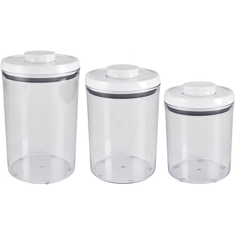 OXO Good Grips 3.0 Qt POP Medium Cookie Jar - Airtight Food Storage - for  Snacks and More, White and Clear