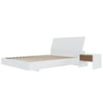 thumbnail image 1 of Nexera Porter 3-Piece Floating Platform Bedroom Set, White, Double, 1 of 7
