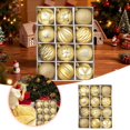 thumbnail image 2 of 12PC Christmas Balls Ornaments Xmas Tree Hanging Balls for Holiday Party Wedding Decoration, Shatterproof Tree Ornaments for Home and Event Display,2.4 Inch, 2 of 7