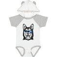 thumbnail image 3 of Inktastic Siberian Husky Sketch Portrait with Sunglasses Boys or Girls Baby Bodysuit, 3 of 5