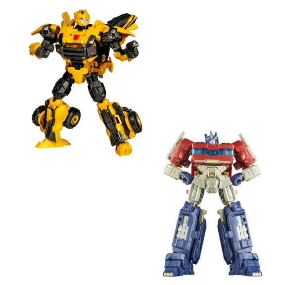 Transformers Studio Series Deluxe Class: Reactivate 10 Gamer Edition Bumblebee and One 112 Optimus Prime 2-pack, 4.5" Action Figures, 8