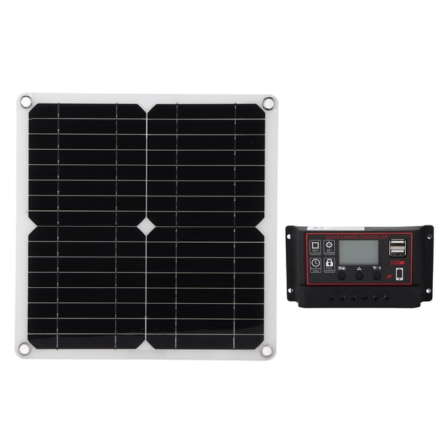 Kit de panel solar de células solares, kit de panel solar de 15 W, kit de panel solar dual USBDC, kit de panel solar con controlador, durabilidad mejorada