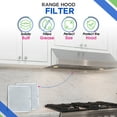 thumbnail image 5 of Stove Hood Vent Replacement for 9.87 x 11.62 Inch 97007894 Broan Range Hood Filter and Nutone Kitchen Exhaust Fan Filter - Filter for Range Hood Filters Grease From the Stove Overhead (1-Pack), 5 of 6